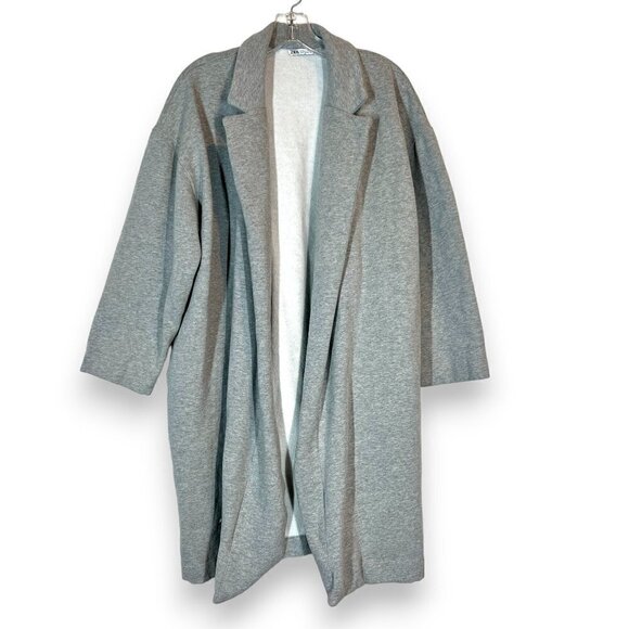 Zara Gray Jacket Long Medium - Picture 9 of 9